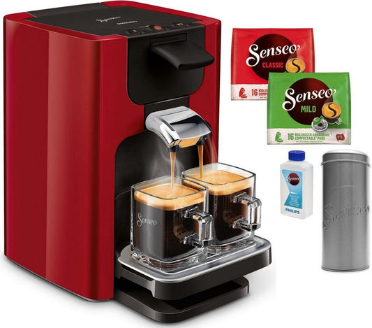 Philips Senseo Kaffeepadmaschine SENSEO® Quadrante HD7865/80 inkl. Gratis-Zugaben im Wert von € 2390 UVP