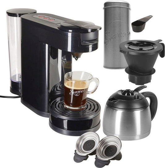 Philips Senseo Kaffeepadmaschine SENSEO® Switch HD6592/60 1l Kaffeekanne Papierfilter Kaffeepaddose im Wert von 990 € UVP